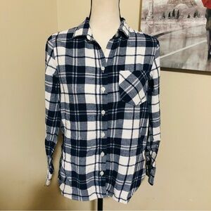 Old Navy Flannel Plaid Button Down
